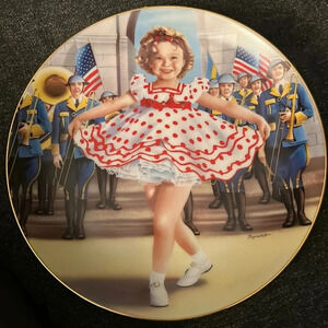 Shirley Temple Stand Up and Cheer Plate